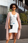 Cancer Tank Dress - White