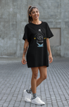 Scorpio T-Shirt Dress - Black